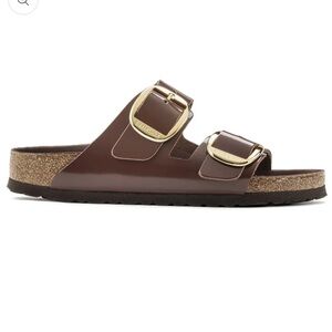 Birkenstock Big Buckle Arizona | High Shine Chocolate